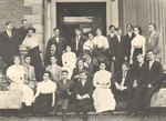 State Normal School Senior Class of 1910 outside Hames Hall 3 by unknown