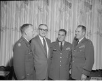 Colonel George Haskins, President Houston Cole, and Army Generals, 1967 Visit from General Louis Truman by Opal R. Lovett