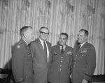 Colonel George Haskins, President Houston Cole, and Army Generals, 1967 Visit from General Louis Truman 2 by Opal R. Lovett
