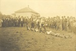 Clean-up day December 8, 1914, Students Play "Skinning the Snake" at Merrellton School 3 by unknown