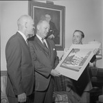 Dr. Greene Taylor, Dr. Alton Crews, and Dean Theron Montgomery, 1967 Alabama Education Association President's Visit 1 by Opal R. Lovett