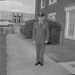 ROTC Cadet Outside on Campus 1 by Opal R. Lovett