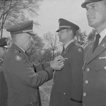 Major Peter Kitay Pinned by Colonel George Haskins, 1967 ROTC Awards Ceremony 2 by Opal R. Lovett