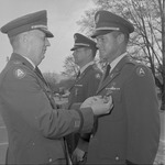 Major George Keech Pinned by Colonel George Haskins, 1967 ROTC Awards Ceremony 5 by Opal R. Lovett