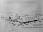 Leone Cole College Center Drawing by Opal R. Lovett