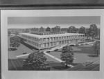 Wallace Hall Architectural Drawing 1 by Opal R. Lovett