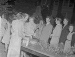 Serving Punch, 1947 Annual Summer Reception by Opal R. Lovett