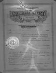 1948 State of Mississippi Marriage License Between Mr. Hosea D. Connell and Miss Marga Troebs 1 by unknown