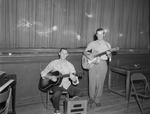 Members of Ted Kirby's Band Inside College Gymnasium 1 by unknown