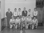 1948 Basketball Team with SEAAU Runner-Up Trophy by Opal R. Lovett
