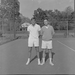 Tennis Player Tim McTaggart and Coach Robert Baty 1 by Opal R. Lovett