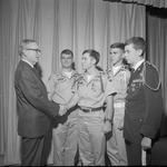 President Houston Cole and Cadets, 1969 ROTC Awards by Opal R. Lovett