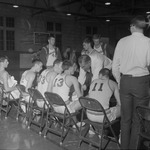 Coach Tom Roberson at 1966-1967 Basketball Game 3 by Opal R. Lovett