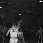 1969-1970 Men's Basketball Game Action 31 by Opal R. Lovett