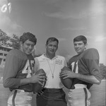 Coach Charley Pell with Football Players by Opal R. Lovett