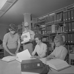 Blind Students inside Library 2 by Opal R. Lovett