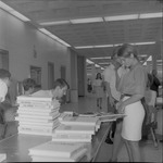 Distribution of 1968-1969 Mimosas inside Student Commons Building 3 by Opal R. Lovett