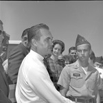 Governor Wallace and ROTC Cadet Johnson at 1966 Governor's Day by Opal R. Lovett
