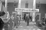 Outside Welcome in front of International House at 1966 Governor's Day 4 by Opal R. Lovett