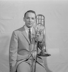 Musician Holding Trombone by Opal R. Lovett