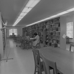Students in Ramona Wood Library 7 by Opal R. Lovett
