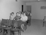 Students Seated Inside Church Room by Opal R. Lovett