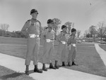 ROTC Cadets in Uniform Outside on Campus 1 by Opal R. Lovett