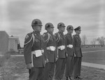 ROTC Cadets in Uniform Outside on Campus 2 by Opal R. Lovett