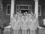 ROTC Cadets Standing in Front of ROTC Building by Opal R. Lovett
