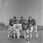 Football Coach Charley Pell with 1969-1970 Football Players Outside on Field 3 by Opal R. Lovett