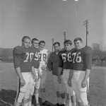 Football Coach Charley Pell with 1969-1970 Football Players Outside on Field 4 by Opal R. Lovett