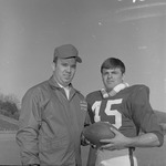 Coach Clarkie Mayfield and Scotty Marcum, 1969-1970 Football by Opal R. Lovett
