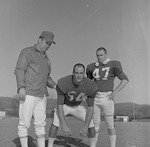 Coach Clarkie Mayfield, Bruce Nichols, and Ricky Weems, 1969-1970 Football by Opal R. Lovett