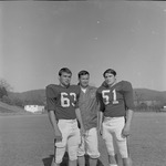 Coach Charley Pell, Charles Dansby, and Tony Ingram, 1969-1970 Football Players 2 by Opal R. Lovett