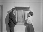 Lee Manners and Vicki Estes Prepare for 1963 Art Show 2 by Opal R. Lovett