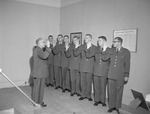 Captain James Mozley and ROTC Cadets during Oath by Opal R. Lovett