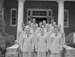 Group of 1960-1961 ROTC Members Outside ROTC Building by Opal R. Lovett