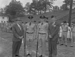 First National Bank and American Legion Present Rifle Awards, 1961 ROTC Awards Day by Opal R. Lovett