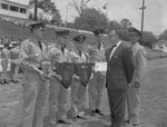 Dean Willman and Lieutenant Colonel Coleman Present Awards, 1961 ROTC Awards Day by Opal R. Lovett