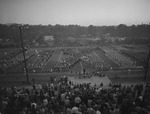 Southerners Marching Band on Field with High School Band Members During Band Camp 3