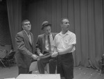 Three Male Students Rehearse Play or Skit by Opal R. Lovett