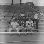 Football Coaches Charley Pell, Clarkie Mayfield, and Walter Heath with Kentucky Recruits by Opal R. Lovett