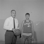 Head Coach Tom Roberson with Jerry James, 1967-1968 Basketball by Opal R. Lovett