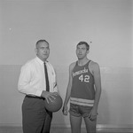 Head Coach Tom Roberson with Bobby Terrell, 1967-1968 Basketball by Opal R. Lovett