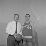 Head Coach Tom Roberson with David Mull, 1967-1968 Basketball by Opal R. Lovett
