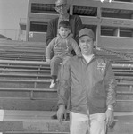Coach Clarkie Mayfield in Paul Snow Stadium Stands 1 by Opal R. Lovett