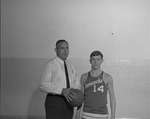 Head Coach Tom Roberson with Mike Johnson, 1967-1968 Basketball by Opal R. Lovett