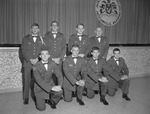 Group of 1964-1965 Scabbard and Blade Members Inside Leone Cole Auditorium by Opal R. Lovett