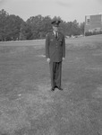 Cadet Sergeant William Ellis in Uniform Outside on Campus by Opal R. Lovett