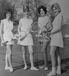 Female Students on Tennis Courts by Opal R. Lovett